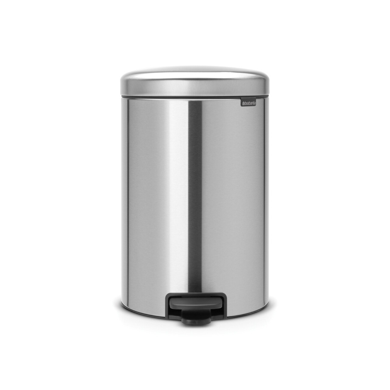 Cos De Gunoi Cu Pedala, Brabantia, Matt Steel Fingerprint Proof, 20 L, Otel Inoxidabil, Argintiu