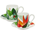 Set de cafea espresso 4 piese Paradise, Ambition, 90 ml, portelan, multicolor