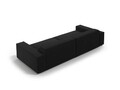 Canapea 3 locuri, Jodie, Micadoni Home, BL, 204x102x70 cm, poliester, negru