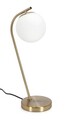 Lampa de masa Delphine, Bizzotto, 22x16x51 cm, 1 x E14, 15W, metal/sticla, auriu