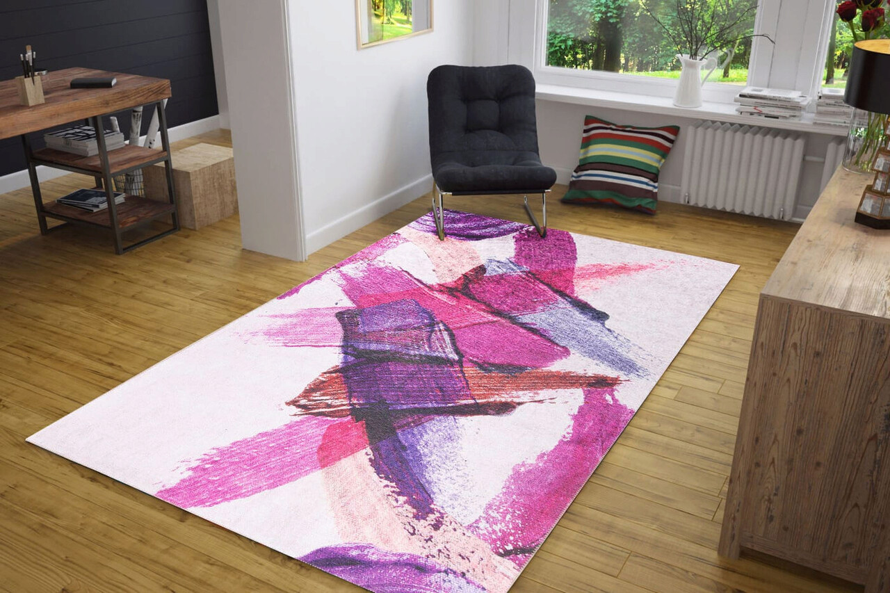 Covor de hol, Funk Chenille, 75x150 cm, Poliester , Multicolor