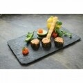 Set 2 platouri pentru aperitive Carbon, Jocca, 30 x 20 cm, ardezie, gri