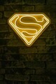 Decoratiune luminoasa LED, Superman, Benzi flexibile de neon, DC 12 V, Galben