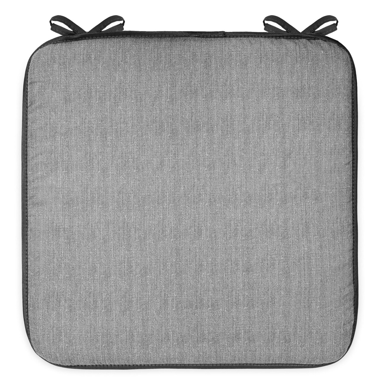 Perna patrata scaun Basic Grey, 40x40x2 cm, poliuretan/poliester, gri