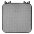 Perna patrata scaun Basic Grey, 40x40x2 cm, poliuretan/poliester, gri