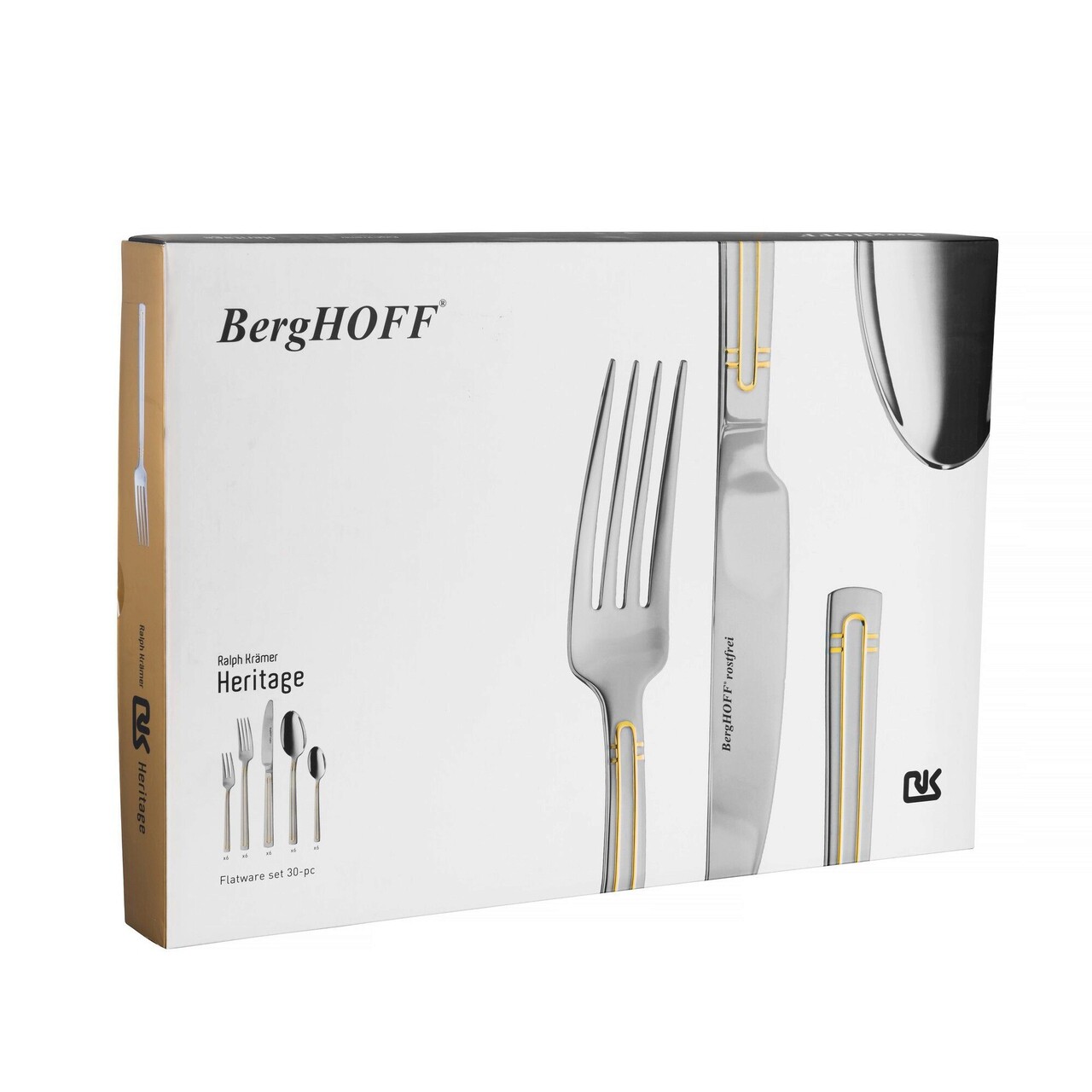 Set Tacamuri 30 Piese BergHOFF, Essentials Heritage, Inox