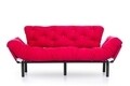 Canapea extensibila Nitta Triple, Futon, 3 locuri, 225x70 cm, metal, fucsia