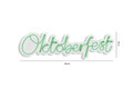 Decoratiune luminoasa LED, Oktoberfest, Benzi flexibile de neon, DC 12 V, Verde