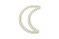 Decoratiune luminoasa LED, Crescent, Benzi flexibile de neon, DC 12 V, Galben