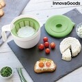 Forma pentru a pregati branza proaspata cu manual si retete Freashy InnovaGoods, 13.5x12x19 cm, 1 L