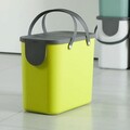 Cos de gunoi pentru colectare selectiva Albula, Rotho, 25 L, plastic, verde lime