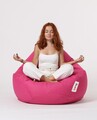 Fotoliu puf, Bean Bag, Ferndale Premium XXL, 115 x 130 cm, poliester impermeabil, roz