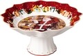 Bol cu picior, Villeroy & Boch, Toy's Fantasy Santa Wish List, 24 cm, portelan premium, pictat manual