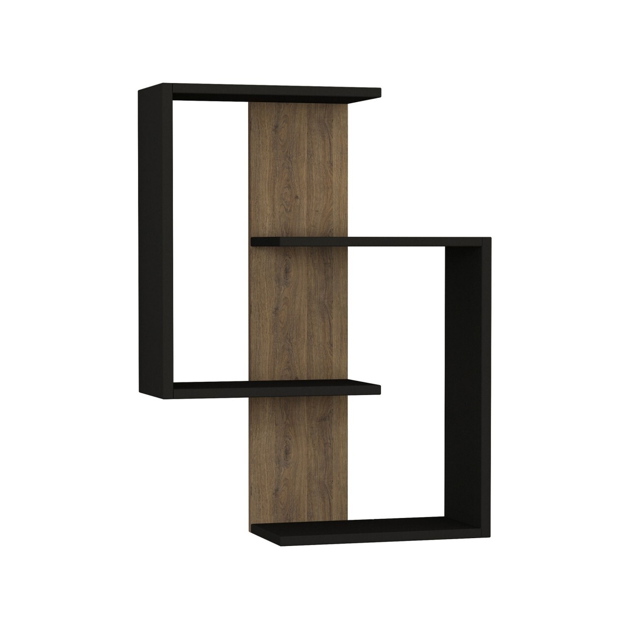 Raft pentru perete, Homitis, Paranoid - Anthracite, Dark Oak, 20x64x85 cm - 1 | YEO