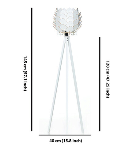 Lampadar, FullHouse, 390FLH1775, MDF, Alb