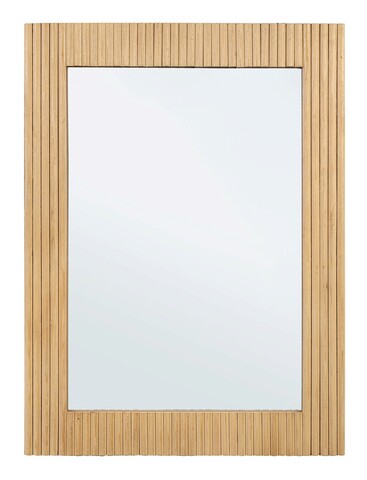 Oglinda decorativa Charley, Bizzotto, 60 x 80 cm, lemn de paulownia/MDF, natural