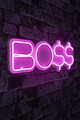 Decoratiune luminoasa LED, BOSS, Benzi flexibile de neon, DC 12 V, Roz