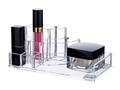 Organizator pentru cosmetice Compactor, 8 compartimente, transparent