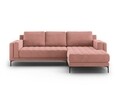 Coltar dreapta, Orrino, Mazzini Sofas, 4 locuri, 242x164x82 cm, catifea, roz