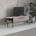 Comoda TV, Decortie, Otis, 160 x 45 x 35.6 cm, pal melaminat, mocha/alb