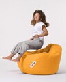 Fotoliu puf, Bean Bag, Ferndale Premium XXL, 115 x 130 cm, poliester impermeabil, galben