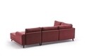 Coltar extensibil Belen, Balcab Home, 300x78x80 cm, lemn, rosu