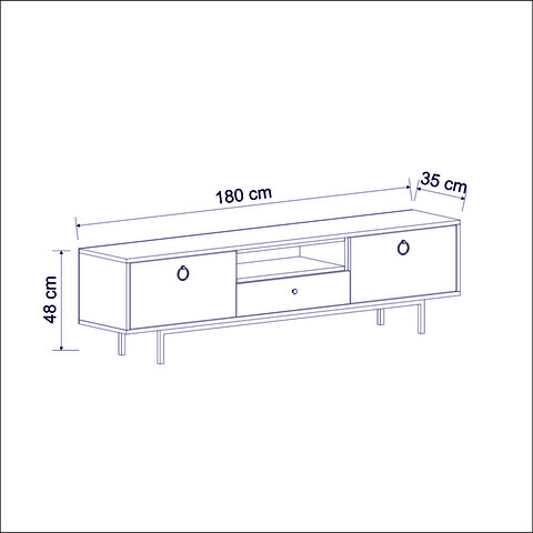 Set mobilier living, Inarch, Natural, Antracit