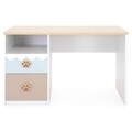 Birou cu 2 sertare, 1 nisa, Teddy, L.120 l.56 H.76, mdf, multicolor