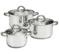 Set oale 13 piese Berry, Ambition, 48x27x23.5 cm, inox/sticla, argintiu