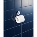 Suport pentru hartie igienica WENKO Vacuum-Loc®, fara gaurire si insurubare, 13.5 x 16 x 17.5 cm, otel, argintiu