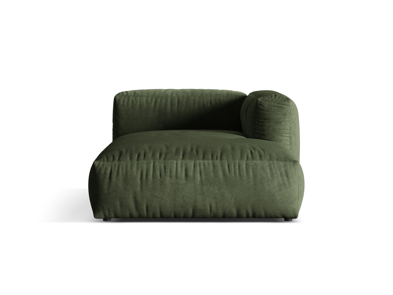 Sezlong modular living dreapta 1 loc, Martina-120, Micadoni Home, 176x123x75 cm, catifea, verde - 1 | YEO