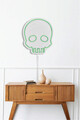 Decoratiune luminoasa LED, Skull, Benzi flexibile de neon, DC 12 V, Verde