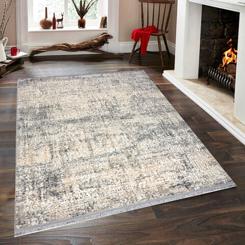 Covor, Notta 1121 , 120x170 cm, 60% polipropilena/40% poliester, Gri / Bej / Crem