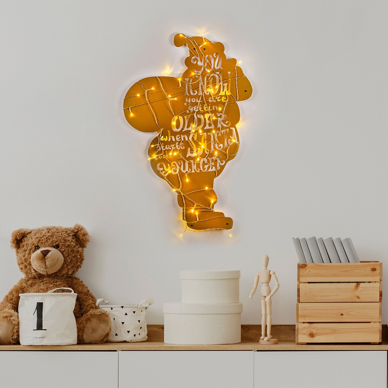 Decoratiune de luminoasa XMASGOLD-009, Tanelorn, 40x69 cm, metal, auriu - 1 | YEO