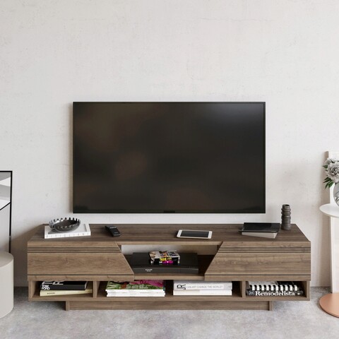 Comoda TV, Decorotika, Aspatria, 160x34.1x37.1 cm, Nuc