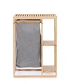 Cos de rufe cu rafturi din bambus Phillip, Bizzotto, 46.5x30x70 cm, bambus/MDF, natural