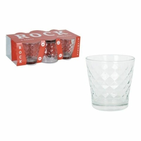 Set 6 pahare Rock Diamants, La Mediterranea, 290 ml, sticla