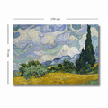 Tablou decorativ, 70100VANGOGH001, Canvas , Lemn, Multicolor