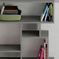 Corp biblioteca, Decortie, Karmato, 96x168.5x25.5 cm, Gri