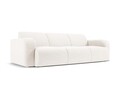 Canapea 3 locuri, Molino-101, Micadoni Home, 235x95x72 cm, tesatura boucle, alb