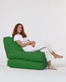 Fotoliu extensibil, Siesta, Ferndale Bean Bag, 55 - 180 cm, poliester impermeabil, verde