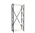 Biblioteca RF.004.004.123, Gauge Concept, 64x30x150 cm, PAL, alb