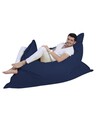 Fotoliu puf, Bean Bag, Ferndale Giant, 140 x 180 cm, poliester impermeabil, albastru inchis