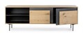 Comoda TV Stanwood, Bizzotto, 160 x 40 x 57 cm, MDF/furnir din lemn de stejar