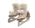 Decoratiune Skates, Decoris, 30x30x20 cm, spuma, 2 bucati, bej