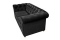 Canapea Oxford Chesterfield, 93x183x75 cm, 2 locuri, Graphite