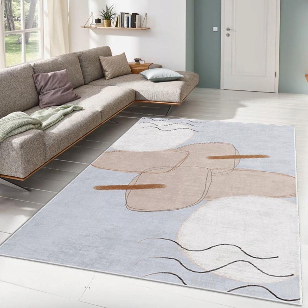 Covor, ALHO CARPET-30A , 160x230 cm, Poliester, Multicolor