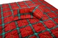 Set Alcam cocolino, 2 perne 50x70 cm si pilota matlasata 180x200 cm,  Xmas Fleece