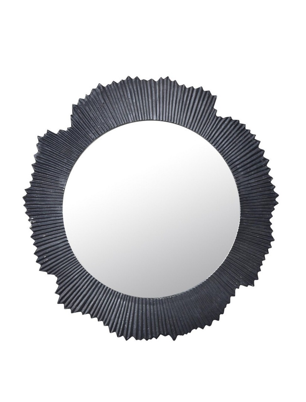 Oglinda Yamir, Bizzotto, Ø 62 cm, aluminiu/sticla, negru