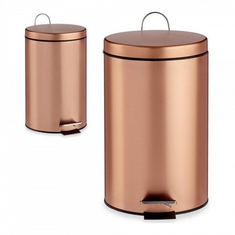 Cos de gunoi cu pedala Copper, Berilo, 7 L, metal/plastic